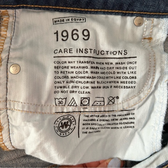 GAP 1969 Denim Jeans Skinny Bootcut Size 33/16 - Picture 6 of 6